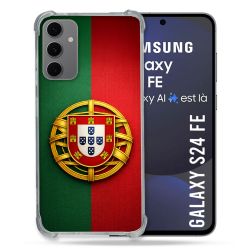 Coque Renforcée Pour Samsung Galaxy S24 FE Voyage Drapeau Portugal