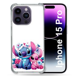 Coque Renforcée Pour Iphone 15 Pro Stitch Love