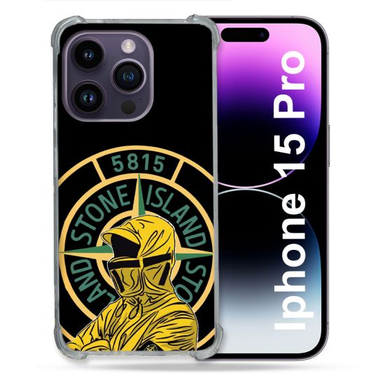 Coque Renforcée Pour Iphone 15 Pro Stone Island Color
