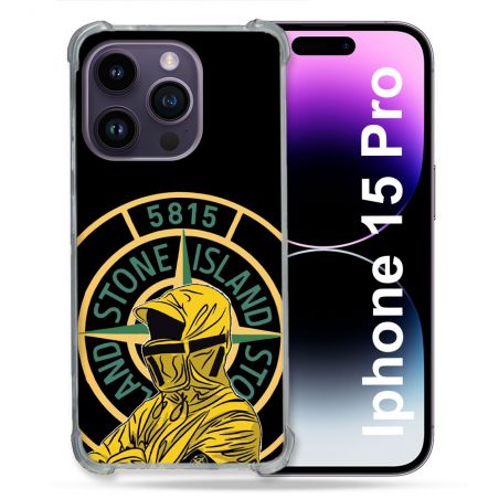 Coque Renforcée Pour Iphone 15 Pro Stone Island Color
