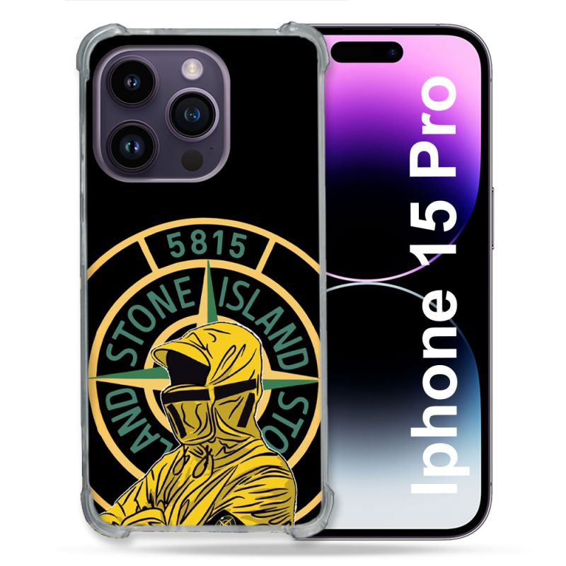 Coque Renforcée Pour Iphone 15 Pro Stone Island Color