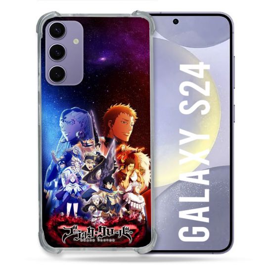 Coque Renforcée Pour Samsung Galaxy S24 Manga Black Clover Affiche