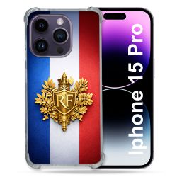 Coque Renforcée Pour Iphone 15 Pro Voyage Drapeau France