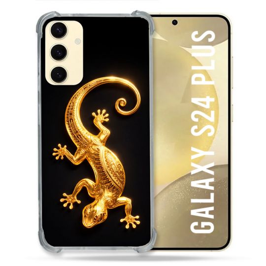 Coque Renforcée Pour Samsung Galaxy S24 Plus Animal Lezard Noir 2026