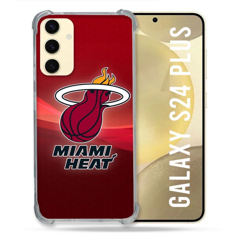 Coque Renforcée Pour Samsung Galaxy S24 Plus Basket Miami Heat