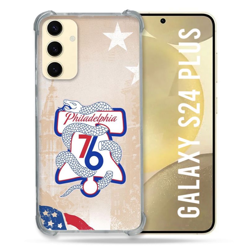 Coque Renforcée Pour Samsung Galaxy S24 Plus Basket Philadelphia 76ers