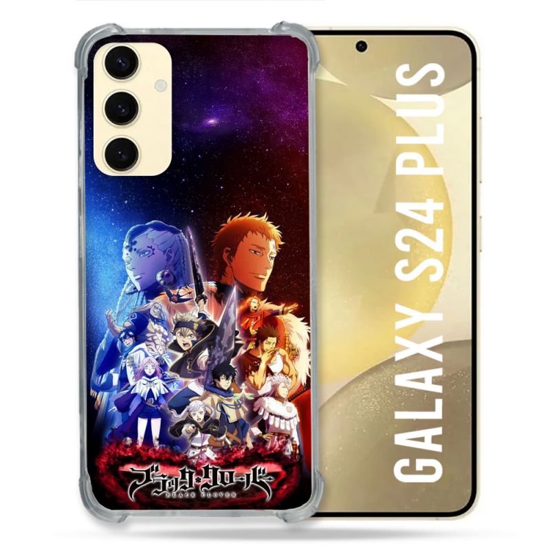 Coque Renforcée Pour Samsung Galaxy S24 Plus Manga Black Clover Affiche