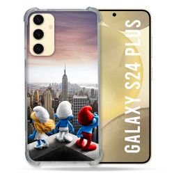 Coque Renforcée Pour Samsung Galaxy S24 Plus Schtroumpfs New York