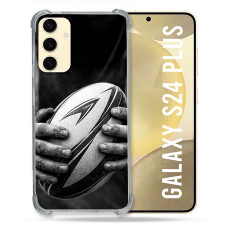 Coque Renforcée Pour Samsung Galaxy S24 Plus Sport Rugby Ballon Moderne