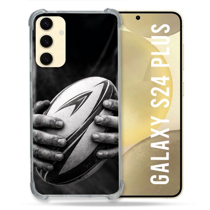 Coque Renforcée Pour Samsung Galaxy S24 Plus Sport Rugby Ballon Moderne