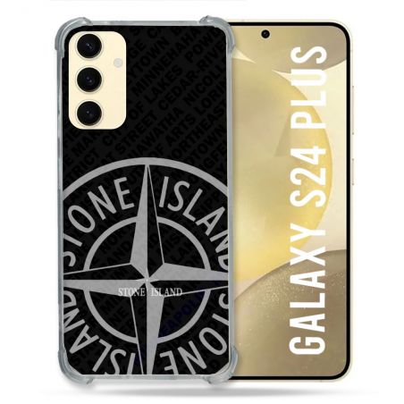 Coque Renforcée Pour Samsung Galaxy S24 Plus Stone Island Gris