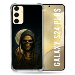 Coque Renforcée Pour Samsung Galaxy S24 Plus Tete de Mort Doigt 2026