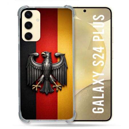 Coque Renforcée Pour Samsung Galaxy S24 Plus Voyage Drapeau Allemagne