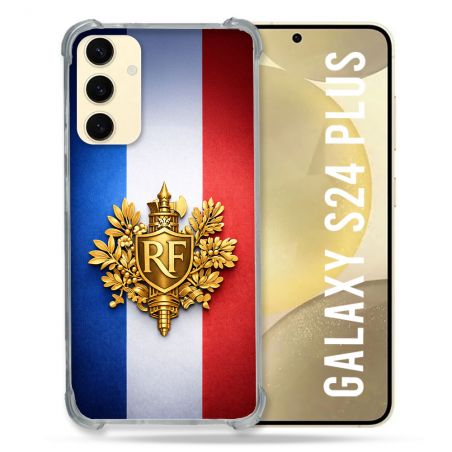 Coque Renforcée Pour Samsung Galaxy S24 Plus Voyage Drapeau France