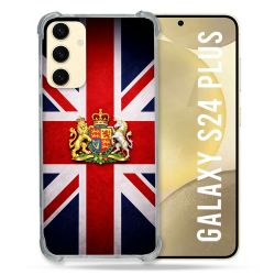 Coque Renforcée Pour Samsung Galaxy S24 Plus Voyage Drapeau Grande Bretagne UK