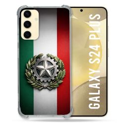Coque Renforcée Pour Samsung Galaxy S24 Plus Voyage Drapeau Italie