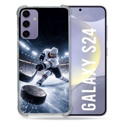 Coque Renforcée Pour Samsung Galaxy S24 Sport Hockey sur Glace