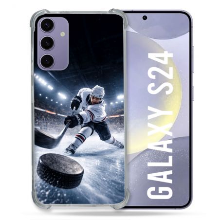 Coque Renforcée Pour Samsung Galaxy S24 Sport Hockey sur Glace