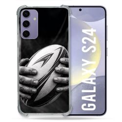 Coque Renforcée Pour Samsung Galaxy S24 Sport Rugby Ballon Moderne