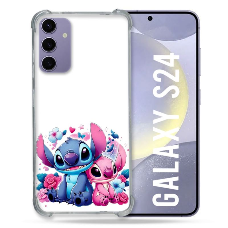 Coque Renforcée Pour Samsung Galaxy S24 Stitch Love