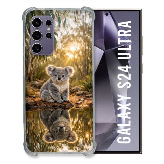 Coque Renforcée Pour Samsung Galaxy S24 Ultra Animal Koala Reflet