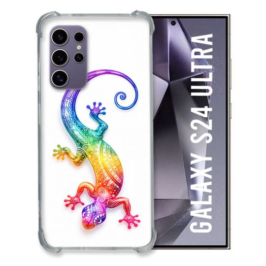 Coque Renforcée Pour Samsung Galaxy S24 Ultra Animal Salamandre Color 2026