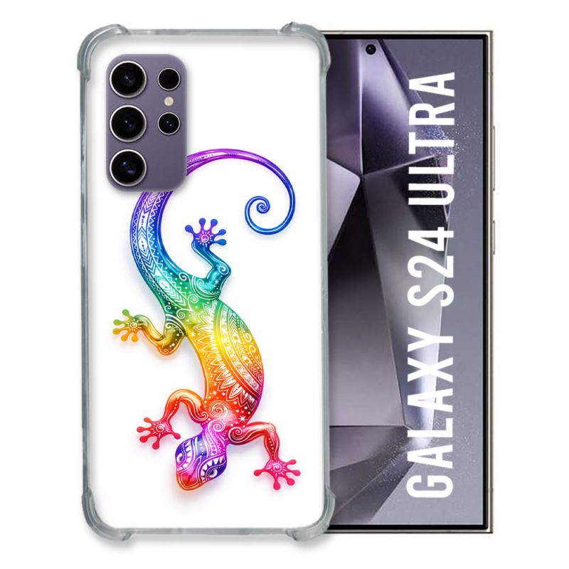 Coque Renforcée Pour Samsung Galaxy S24 Ultra Animal Salamandre Color 2026