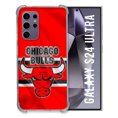 Coque Renforcée Pour Samsung Galaxy S24 Ultra Basket Chicago Bulls