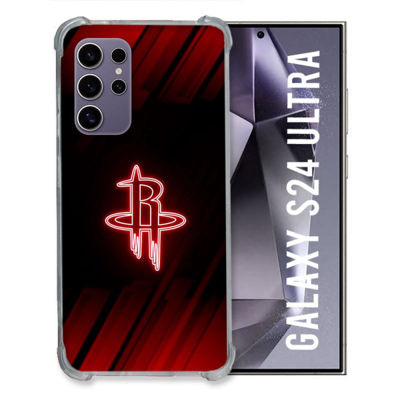 Coque Renforcée Pour Samsung Galaxy S24 Ultra Basket Houston Rockets