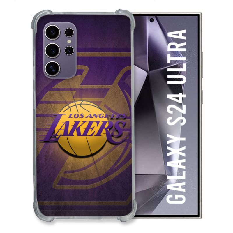 Coque Renforcée Pour Samsung Galaxy S24 Ultra Basket Los Angeles Lakers