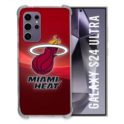 Coque Renforcée Pour Samsung Galaxy S24 Ultra Basket Miami Heat