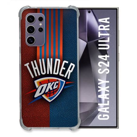 Coque Renforcée Pour Samsung Galaxy S24 Ultra Basket Oklahoma City Thunder