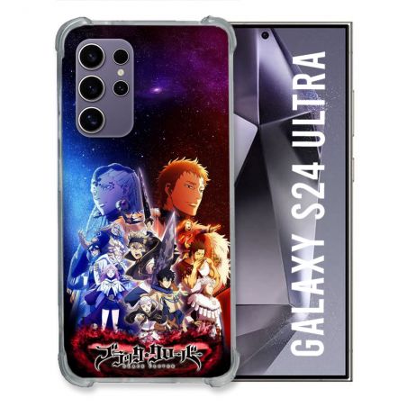 Coque Renforcée Pour Samsung Galaxy S24 Ultra Manga Black Clover Affiche
