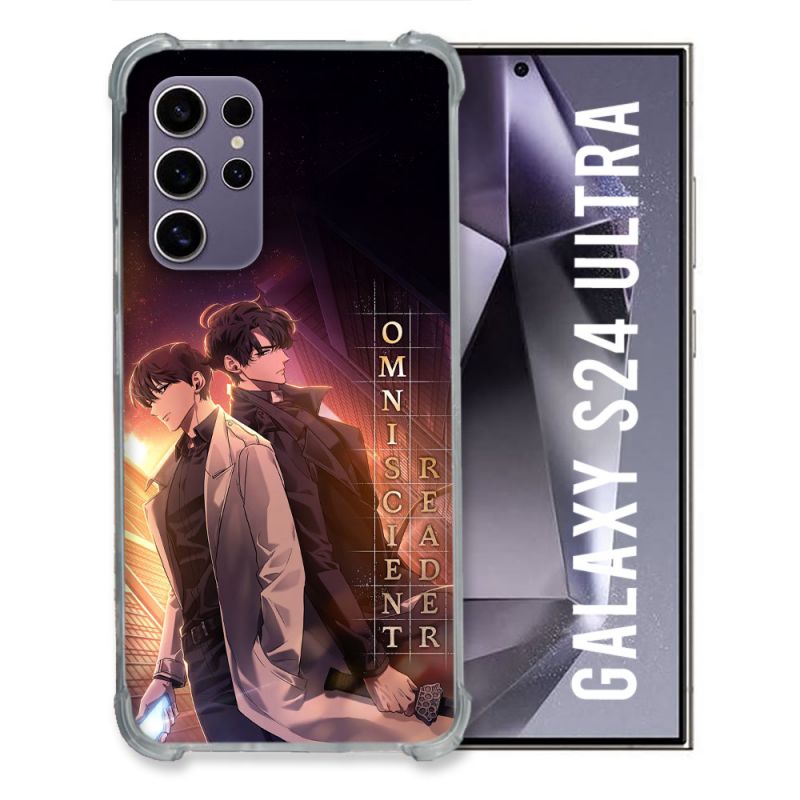 Coque Renforcée Pour Samsung Galaxy S24 Ultra Manga Lecteur Omniscient Affiche