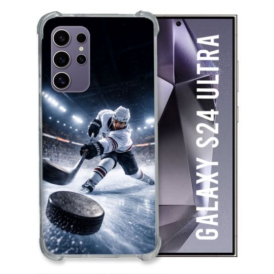 Coque Renforcée Pour Samsung Galaxy S24 Ultra Sport Hockey sur Glace