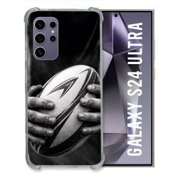 Coque Renforcée Pour Samsung Galaxy S24 Ultra Sport Rugby Ballon Moderne