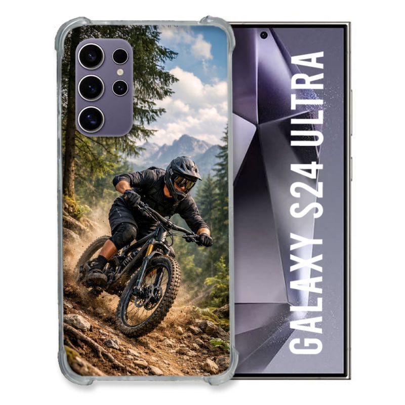 Coque Renforcée Pour Samsung Galaxy S24 Ultra Sport VTT Montagne