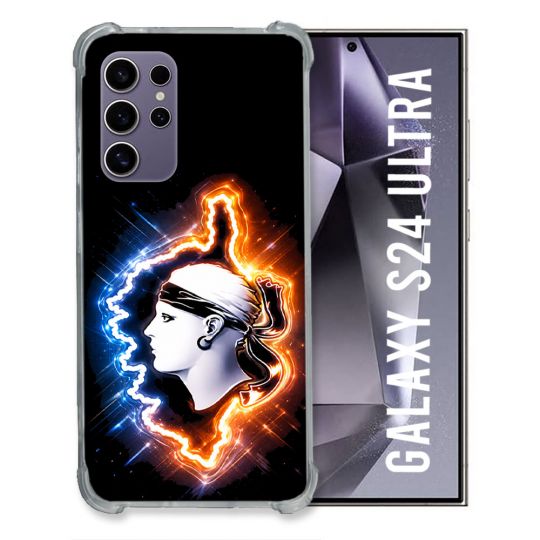 Coque Renforcée Pour Samsung Galaxy S24 Ultra Voyage Corse Brillante