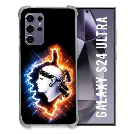 Coque Renforcée Pour Samsung Galaxy S24 Ultra Voyage Corse Brillante