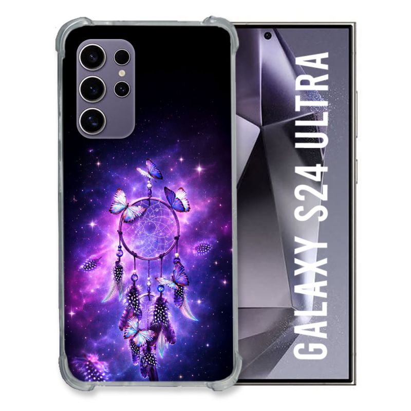 Coque Renforcée Pour Samsung Galaxy S24 Ultra Zen Attrape Reve Papillon 2026