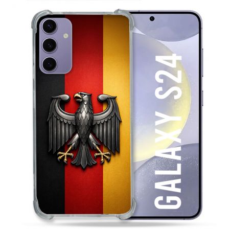 Coque Renforcée Pour Samsung Galaxy S24 Voyage Drapeau Allemagne