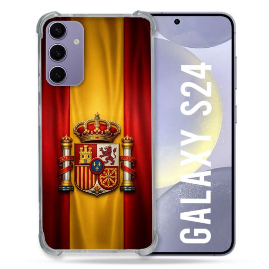 Coque Renforcée Pour Samsung Galaxy S24 Voyage Drapeau Espagne