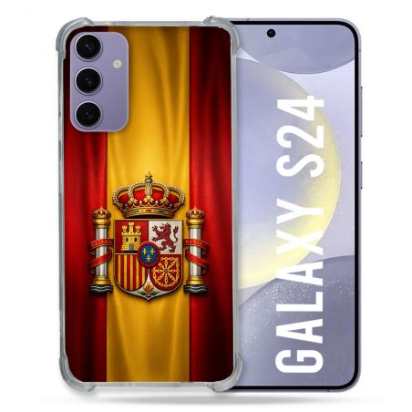 Coque Renforcée Pour Samsung Galaxy S24 Voyage Drapeau Espagne