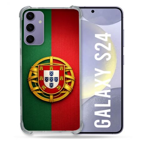 Coque Renforcée Pour Samsung Galaxy S24 Voyage Drapeau Portugal