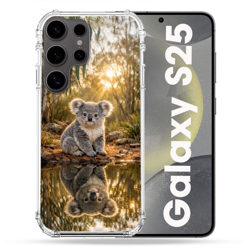 Coque Renforcée Pour Samsung Galaxy S25 Animal Koala Reflet