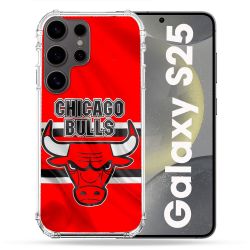 Coque Renforcée Pour Samsung Galaxy S25 Basket Chicago Bulls