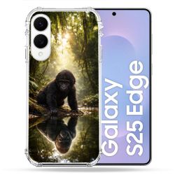 Coque Renforcée Pour Samsung Galaxy S25 EDGE Animal Gorille Reflet