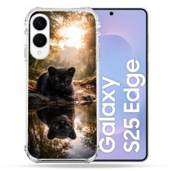 Coque Renforcée Pour Samsung Galaxy S25 EDGE Animal Panthère Reflet