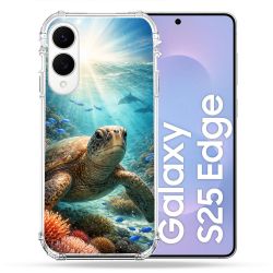 Coque Renforcée Pour Samsung Galaxy S25 EDGE Animal Tortue Marine