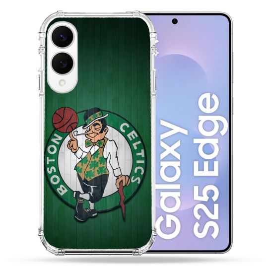 Coque Renforcée Pour Samsung Galaxy S25 EDGE Basket Boston Celtics